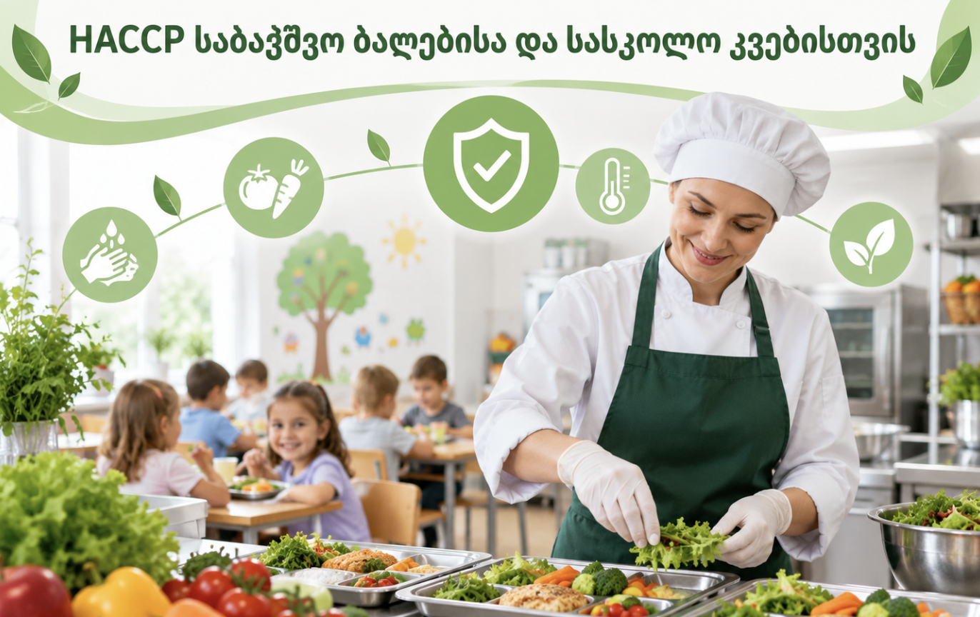 HACCP საბავშვო ბაღებისა და სასკოლო კვებისთვის